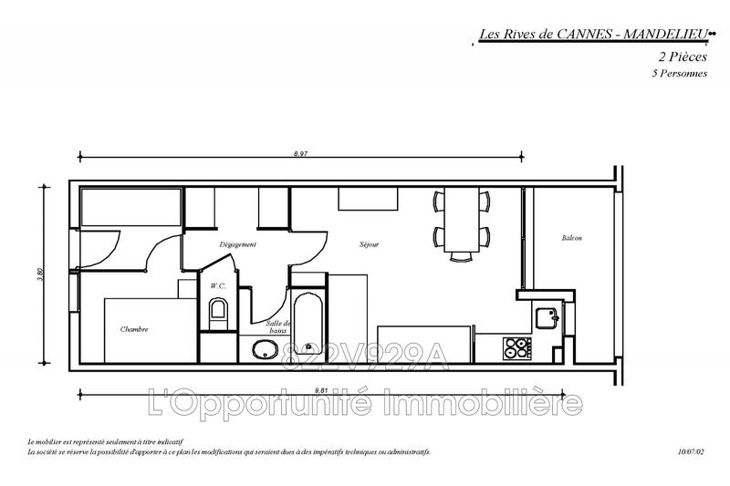 Appartement - 33 m² - 2 pièces