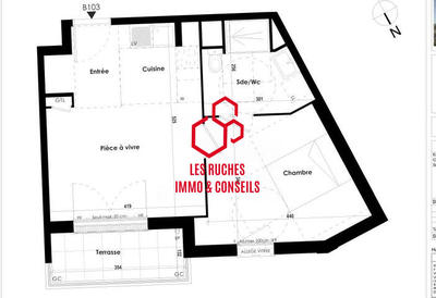 Appartement - 40 m² - 2 pièces