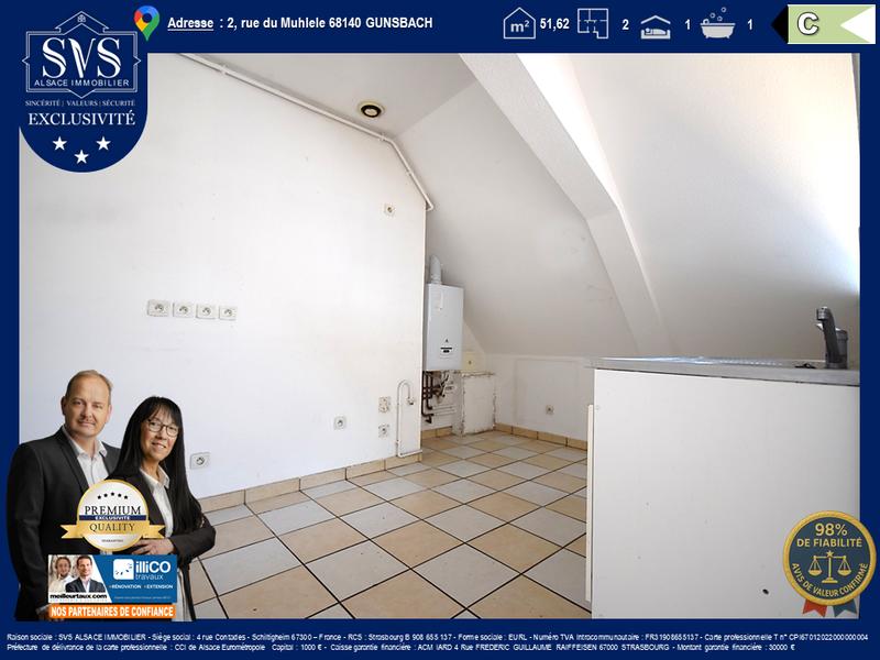 Appartement - 52 m² - 2 pièces