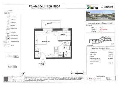 Appartement - 25 m² - 1 pièce