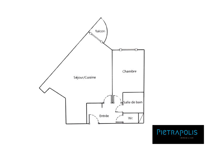 Appartement - 49 m² - 2 pièces