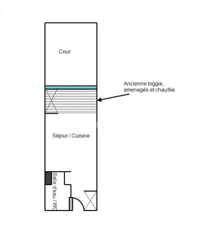 Studio - 20 m² - 1 pièce