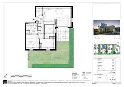 Appartement - 80 m² - 4 pièces