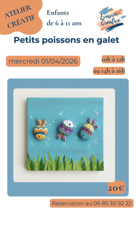 Atelier Créatif - Petits Poissons en galets