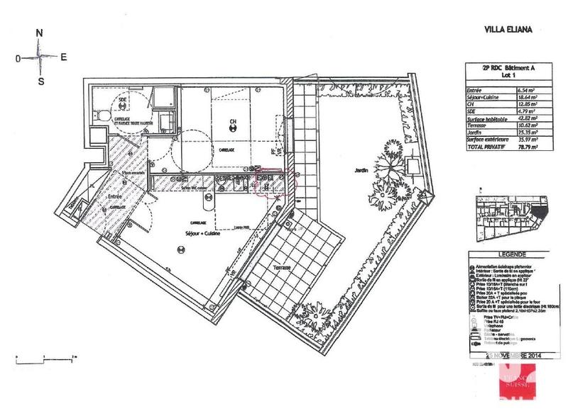 Appartement - 43 m² - 2 pièces