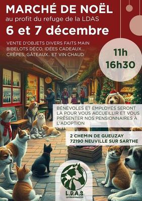 Marché de noël du refuge ldas