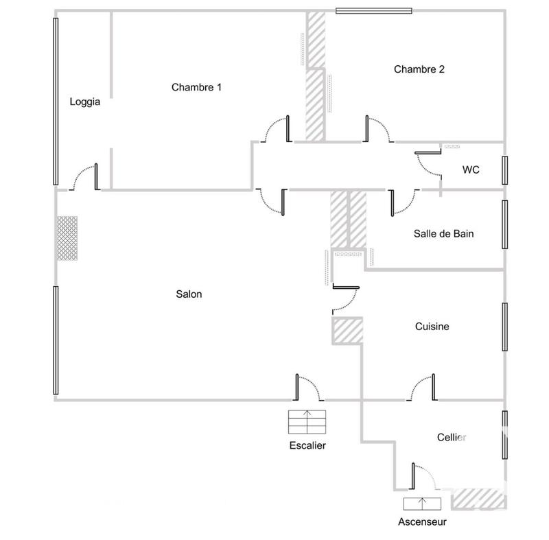 Appartement - 72 m² - 3 pièces