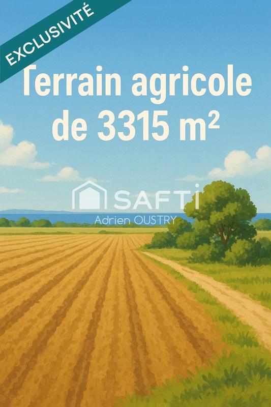 Terrain agricole - 3 315 m²