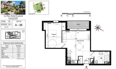 Appartement - 46 m² - 2 pièces