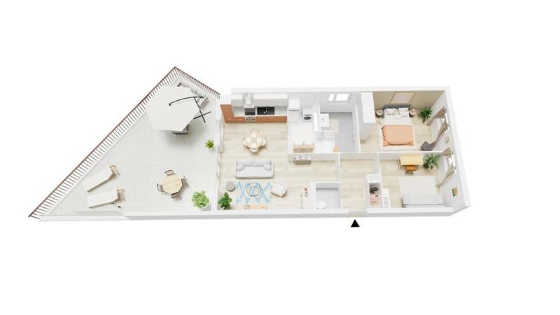 Appartement - 69 m²