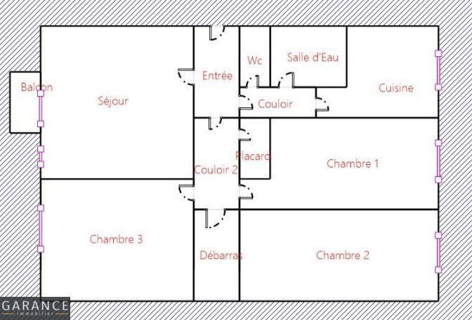 Appartement - 85 m² - 4 pièces