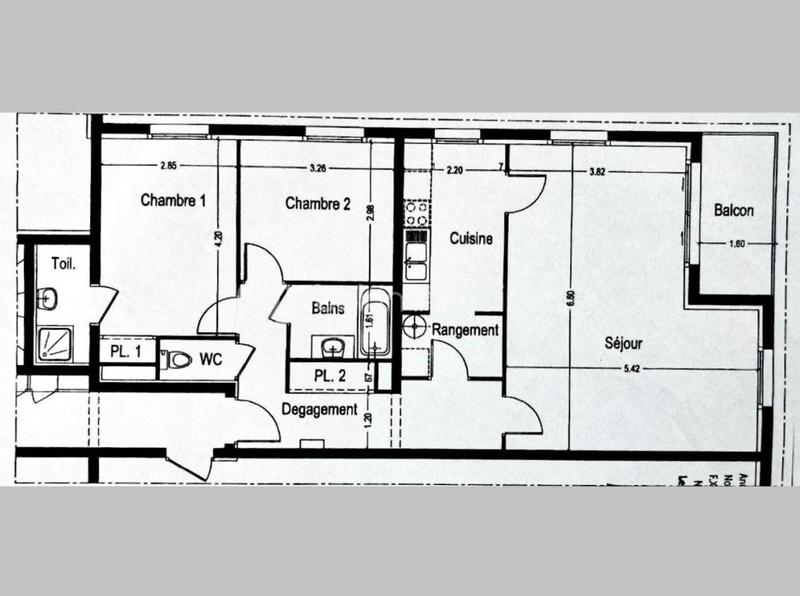 Appartement - 82 m² - 4 pièces