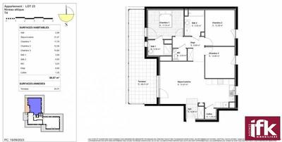 Appartement - 88 m² - 4 pièces