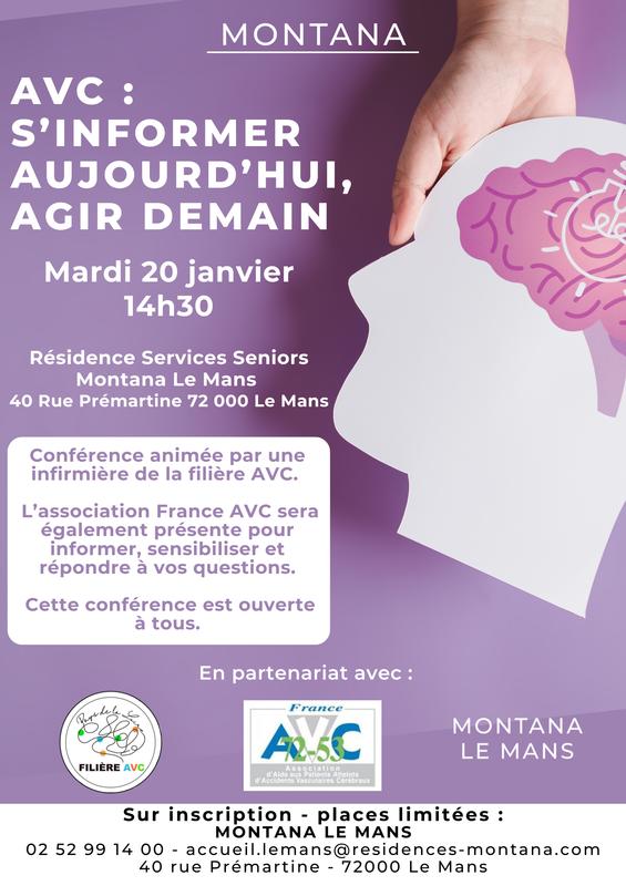 Avc : s’informer aujourd’hui, agir demain