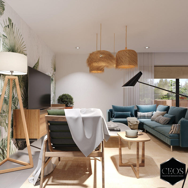 Appartement - 90 m² - 3 pièces