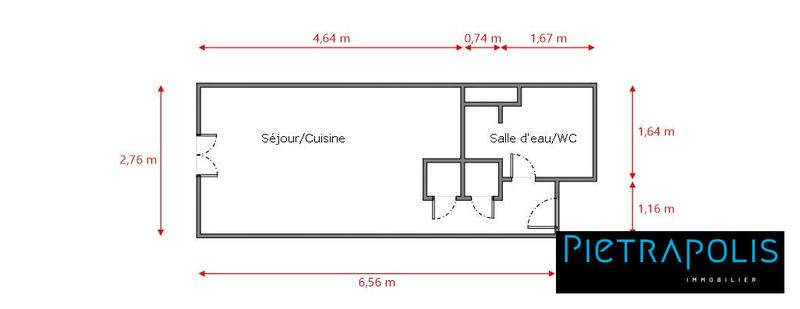 Appartement - 18 m² - 1 pièce