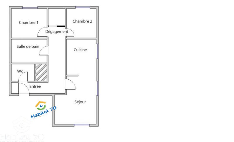 Appartement - 68 m² - 3 pièces