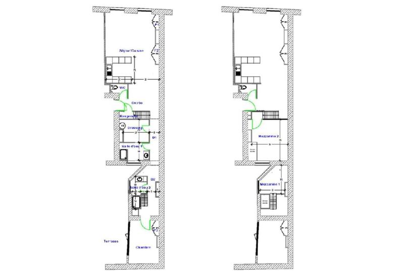 Appartement - 100 m² - 3 pièces