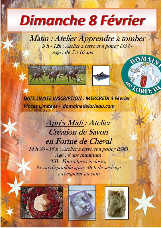 Atelier apprentissage de la Chute et Atelier création de savon cheval