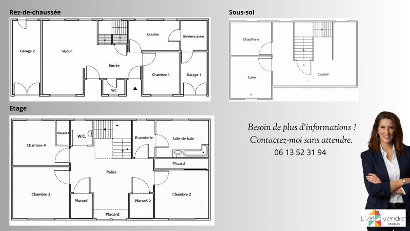 Maison - 121 m² - 5 pièces