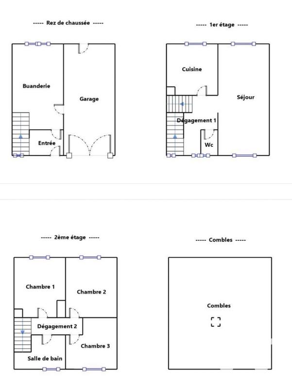 Maison - 72 m² - 4 pièces