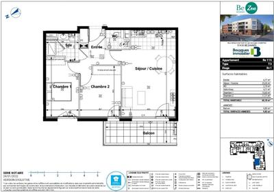 Appartement - 60 m² - 3 pièces