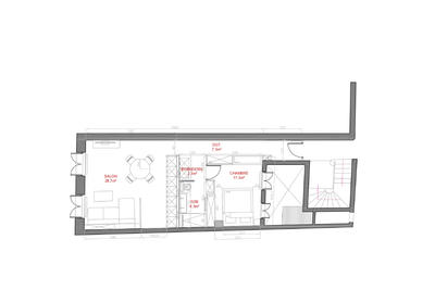 Appartement - 53 m² - 3 pièces