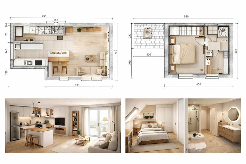 Maison - 45 m² - 3 pièces