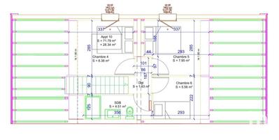 Appartement - 100 m² - 7 pièces