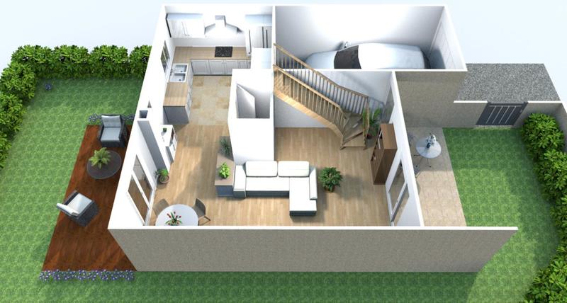 Maison - 80 m² - 3 pièces