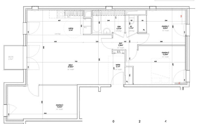 Appartement - 79 m² - 4 pièces