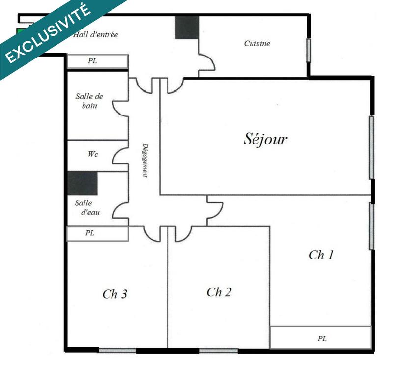 Appartement - 87 m² - 4 pièces