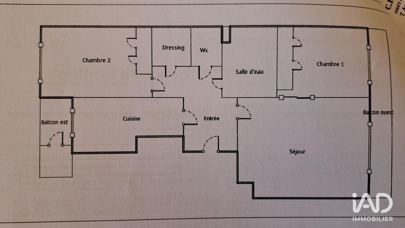 Appartement - 55 m² - 3 pièces