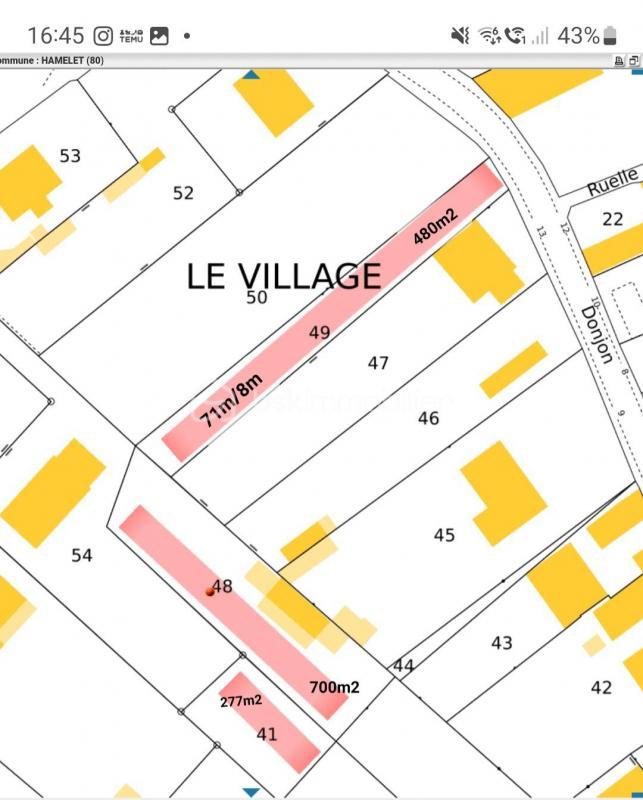 Terrain constructible - 1 457 m²