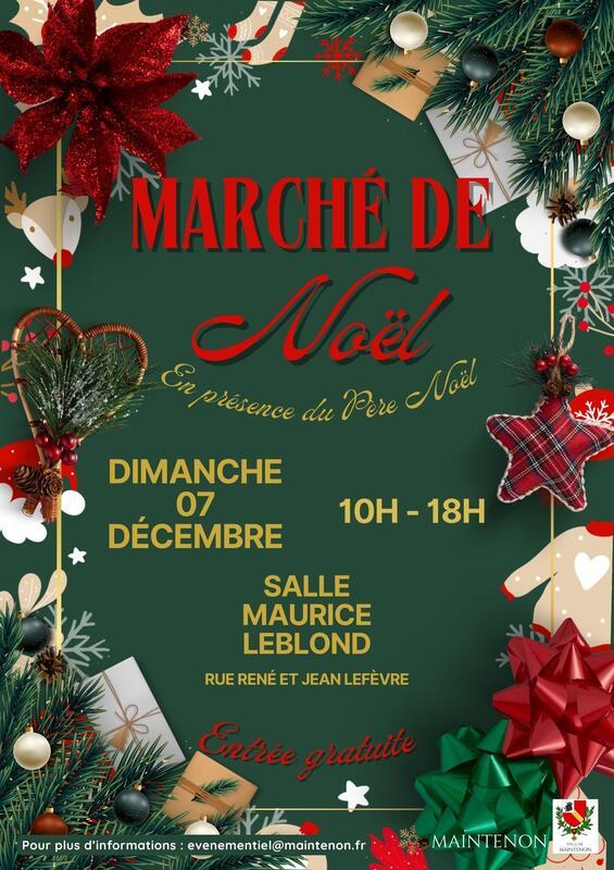 Marché de noël et feu d'artifice