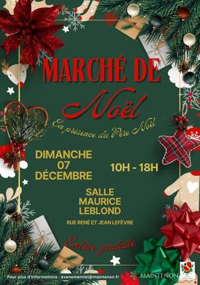 Marché de noël et feu d'artifice