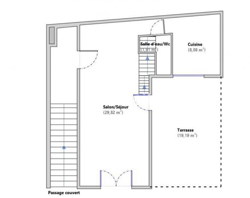 Maison - 62 m² - 3 pièces