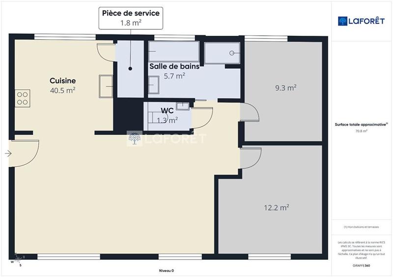 Appartement - 73 m² - 3 pièces