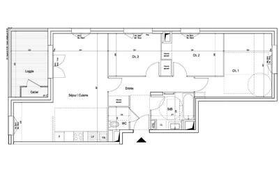 Appartement - 80 m² - 4 pièces