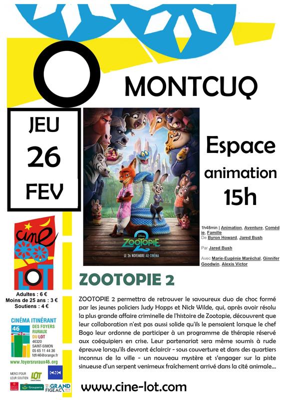 Ciné-Lot "Zootopie 2"