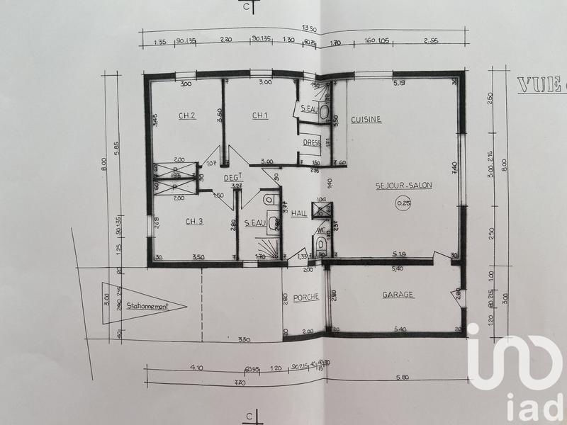 Maison - 90 m² - 4 pièces