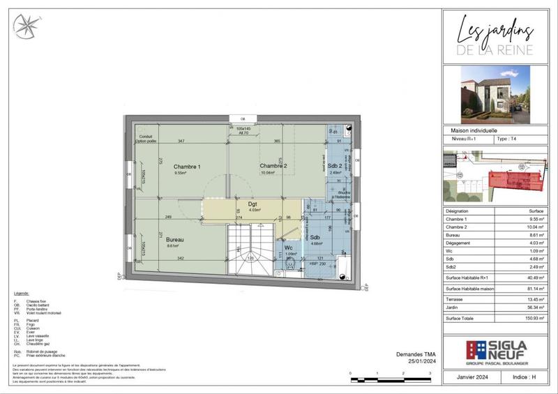 Maison - 81 m² - 4 pièces