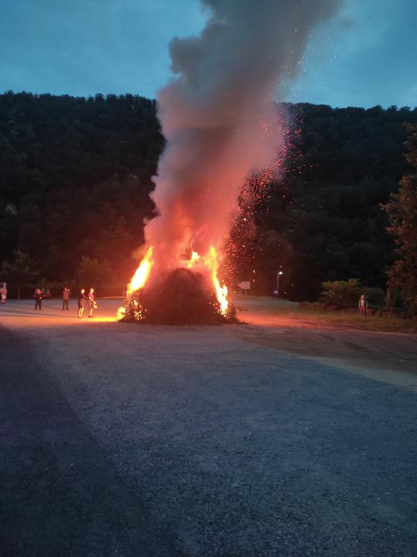 Feu de la Saint Jean à Spontour