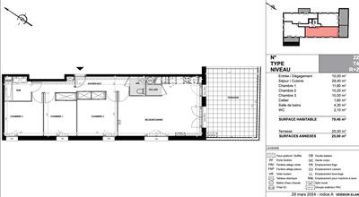 Appartement - 79 m² - 4 pièces