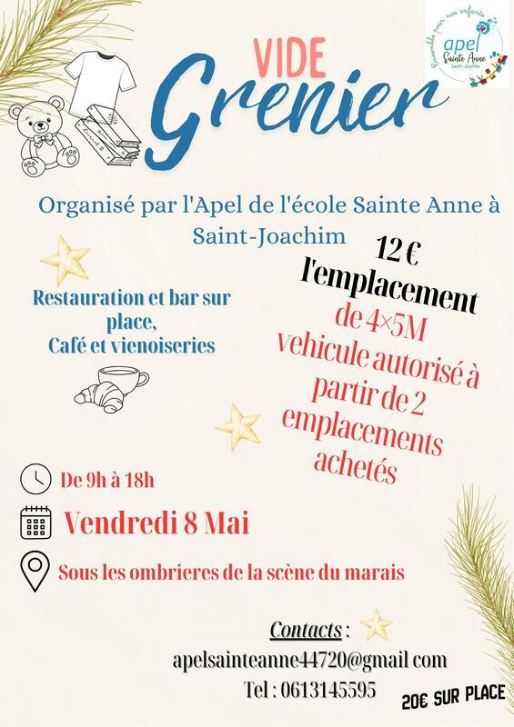 Vide grenier de l'école sainte anne