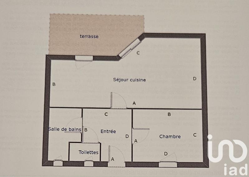 Appartement - 36 m² - 2 pièces