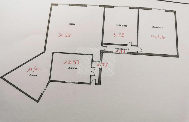 Appartement - 83 m² - 4 pièces