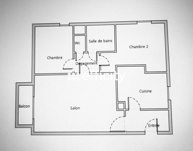 Appartement - 58 m² - 3 pièces