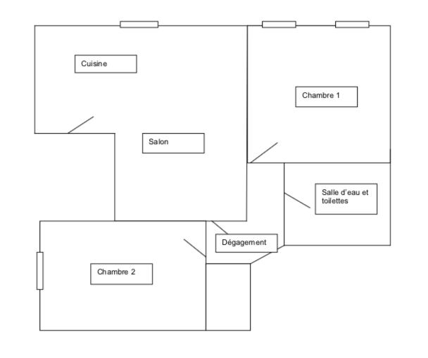 Appartement - 50 m² - 3 pièces