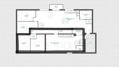 Appartement - 74 m² - 4 pièces